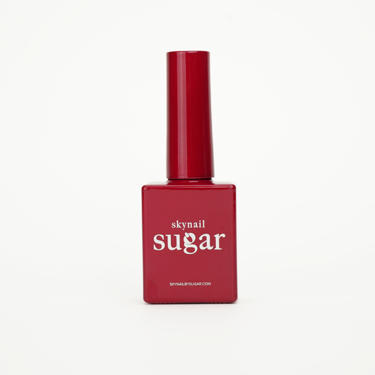Bottle of red velvet red gel nail polish from Skynailbysugar