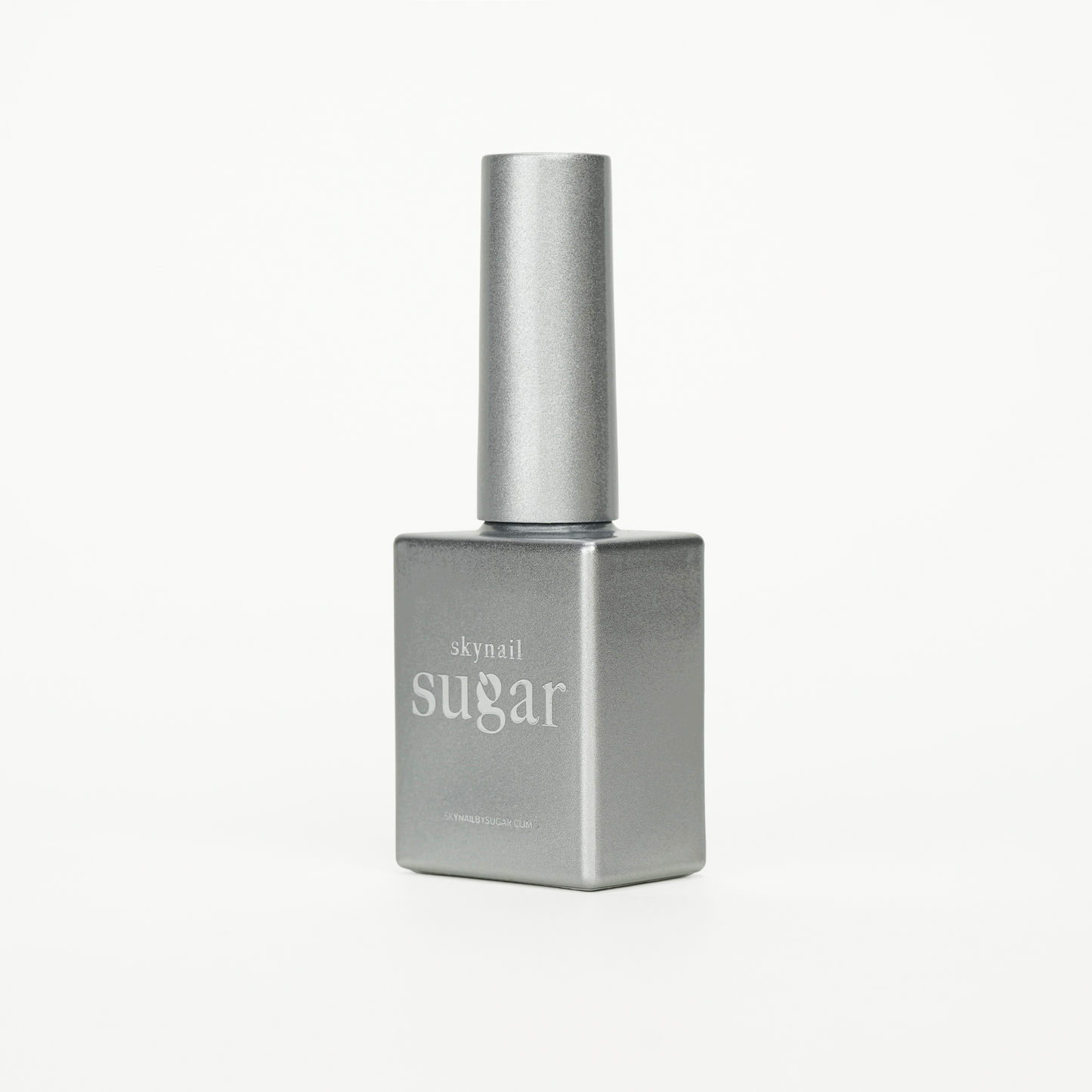 Bottle of glitter sparkle silver gel nail polish from Skynailbysugar