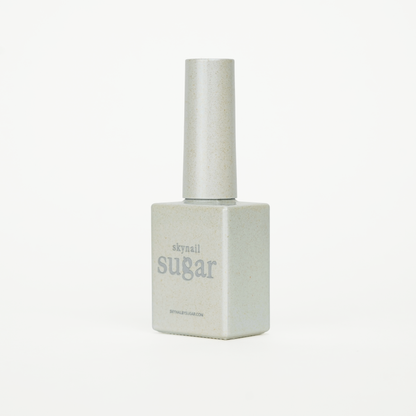 Bottle of glitter medium green gel nail polish from Skynailbysugar