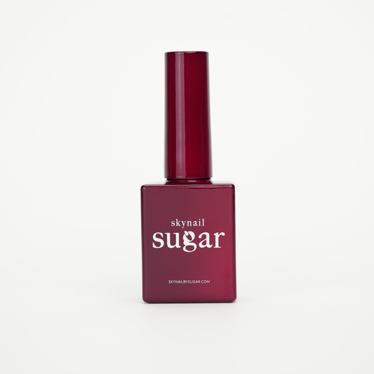 Bottle of red velvet light red gel nail polish from Skynailbysugar