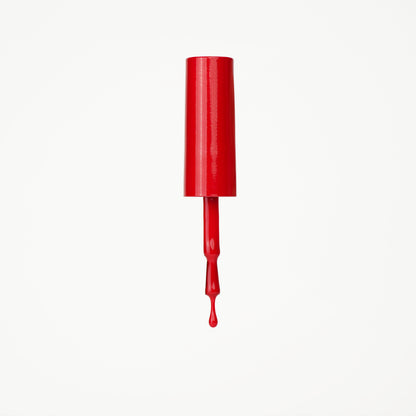 Bottle of rich red gel nail polish from Skynailbysugar
