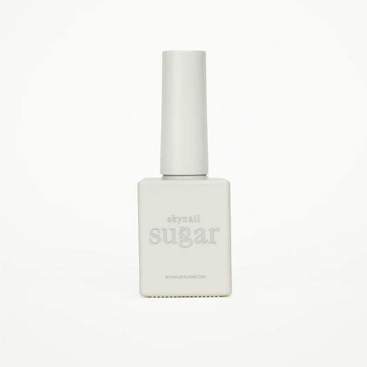 Bottle of rich white gel nail polish from Skynailbysugar